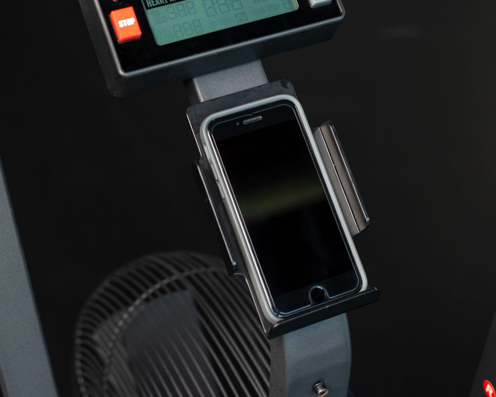 Echo bike 2025 phone holder